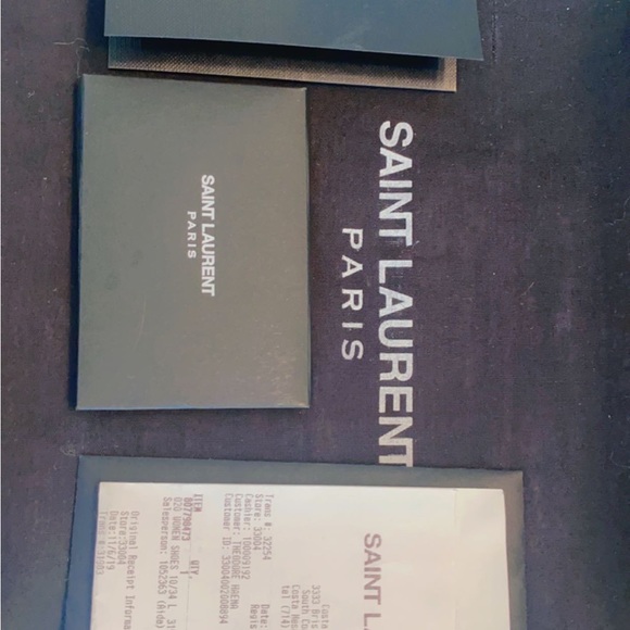 Saint Laurent patent leather Tribute sandal; golden hardware. - Picture 8 of 8